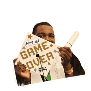 GRADUATION Sticker & Stencil decorating kit